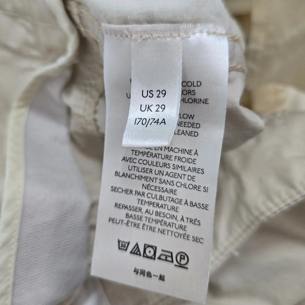 Anthropologie Women's Beige Cargo Pants Size 29 - 28